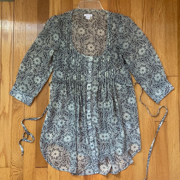 Xhilaration 3/4 Button Down Top - Picture 5 of 15